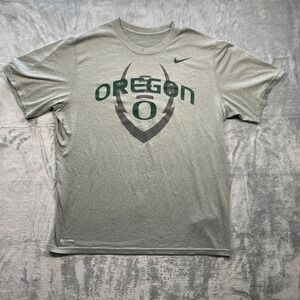 Nike Oregon Ducks Dri-FIT TShirt Men's Gray Athletic Performance Tee Large